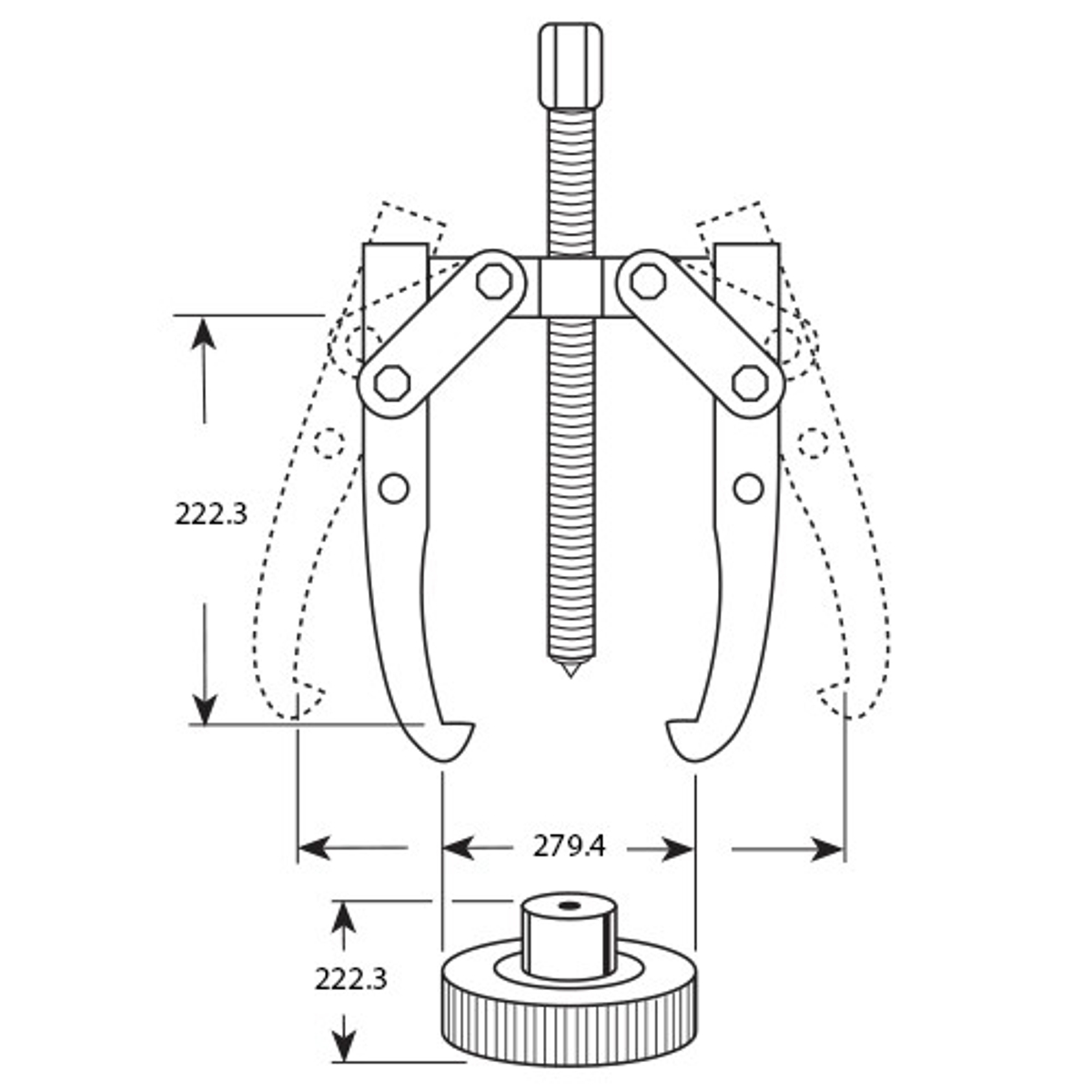 Power Team 1038 2/3 Jaw Puller 7 Ton